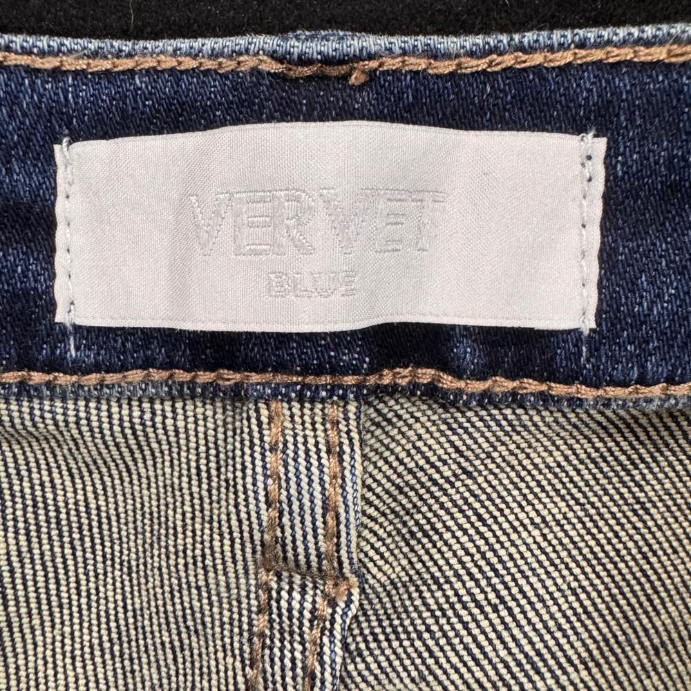 VERVET Blue Amber Mid Rise Skinny Distressed Jeans NWT Size 32 - Picture 9 of 12